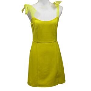Adelyn Rae Gia Ribbon Strap dress, small, yellow, NWT,‎ bright, summer party